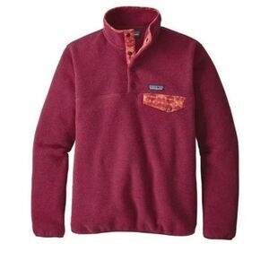 Patagonia Synchilla Lightweight T-Snap Pullover in Red Arrow Aztec